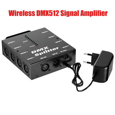 Wireless DMX512 Signal Amplifier DJ Lighting Controller for Par Stage Light