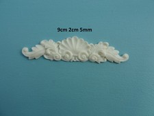 Decorative ornate center applique onlay resin furniture moulding O14A 