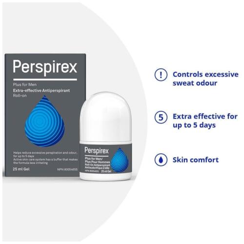 Perspirex Plus Men’s Deodorant Antiperspirant – Clinical Strength Deodorant for - Picture 4 of 7