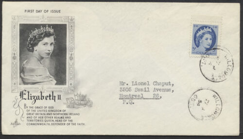 1954 #341 5c QEII Wilding FDC APRIL 1 Art Craft Cachet Willowdale Ont CDS - Picture 1 of 2