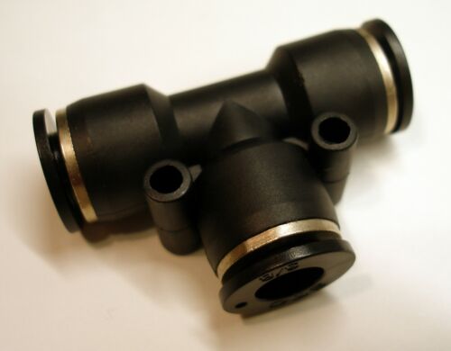 STC, TU 3/8 K, 3/8" Tube OD Tee Union Push-to-Connect Air Pneumatic Fitting - Picture 3 of 10