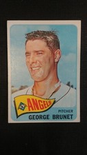 1965 Topps Baseball card # 242 George Brunet   ( VERY GOOD CONDITION)