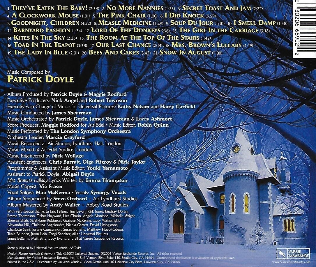 Nanny McPhee [Original Motion Picture Soundtrack] by Patrick Doyle (CD