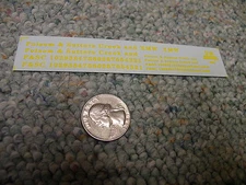 Herald King decals HO Folsom and Sutters Creek yellow  ZZ198