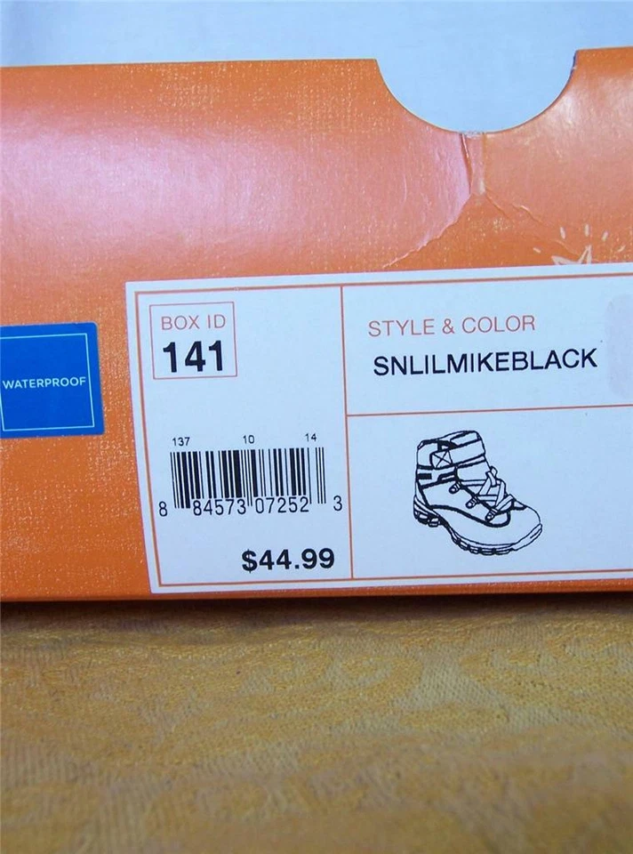 Botas de Senderismo ZAPATOS Impermeables NIÑOS Niño Pequeño NEGRAS Informales PASOS Lil Mike Nuevas con Etiquetas Foto 4 de 4