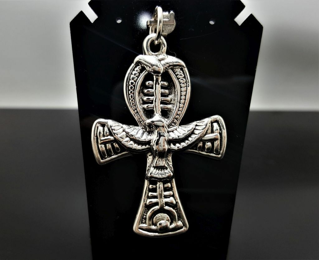 Ankh 925 STERLING SILVER Pendant Egyptian Sacred Symbol of Life
