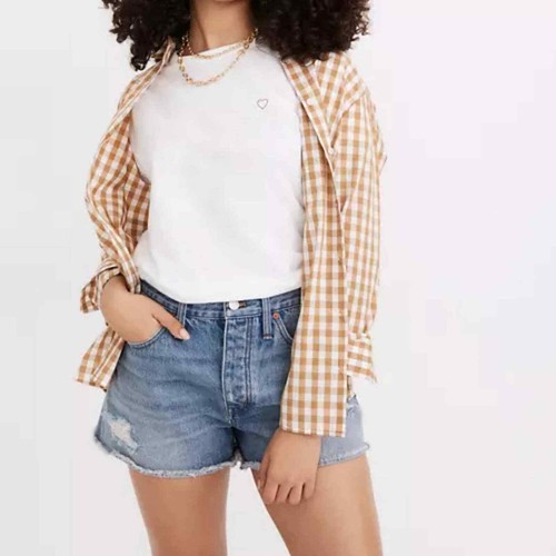 NWT MADEWELL RELAXED DENIM SHORTS CURVY 