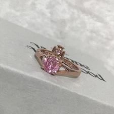 Vivienne Westwood Ring Size 6.5-7 Orb Pink NO BOX [EJ206