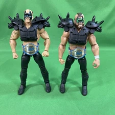 WWE ELITE ROAD WARRIORS HAWK ANIMAL LOD LEGION OF DOOM CUSTOM Black Attire NWA