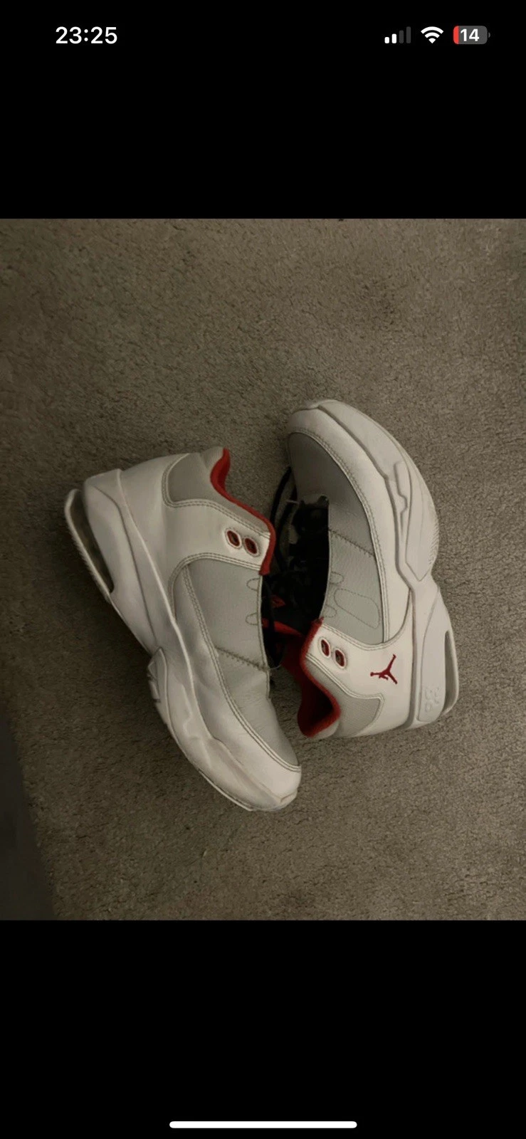 Jordan 23 bianco e rosso