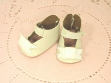 Doll Shoes VTG HTF Small Size - w / Strap - Fits Up To 1 3/8" x 3/4" Foot