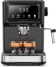 Cafetera espresso compacta 15 bar máquina espumadora de leche
