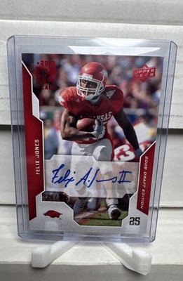 2008 Upper Deck Draft Edition - Felix Jones #37 Red Exclusives Autographs /125