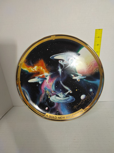 "RAR" 1999 Millenium Giant 12 3/8" Star Trek Platte - Franklin Mint - RA3031 - Bild 2 von 7