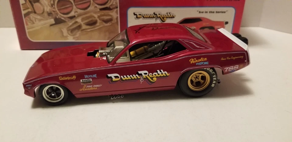  Carro engraçado Dunn & Reath Barracuda "AUTOGRAFADO" NITRO 1320 FLOPPERS - Imagem 2 de 4