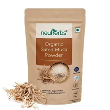Neuherbs Organic Safed Musli Root Powder 100g Free shipping world wide