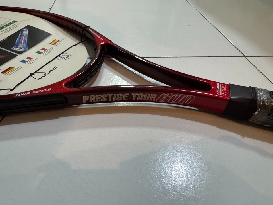 Raqueta de tenis Head Prestige Tour, color negro, agarre, talla L3