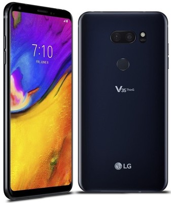 LG V35 ThinQ - 64GB (6GB RAM) - 16MP - Aurora Black (Unlocked) - Smartphone