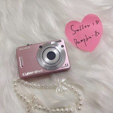 【Cute】Sony Cyber-shot DSC-W55 7.2MP 3x Optical Zoom Digital Camera Pink English