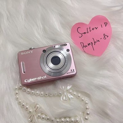 【Cute】Sony Cyber-shot DSC-W55 7.2MP 3x Optical Zoom Digital Camera Pink English