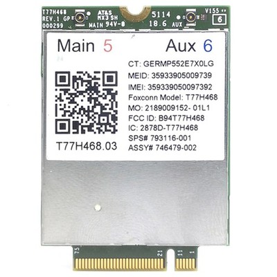 4G Module LT4211 T77H468 GOBI5000 LTE/EV-DO/HSPA+WWAN Card :793116-0013807