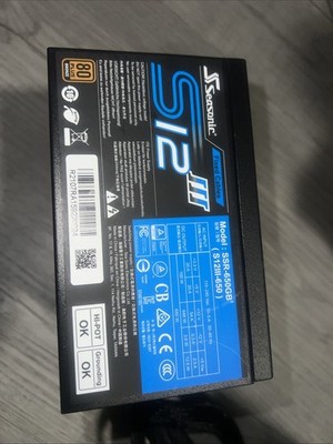 Seasonic S12III Series SSR-650GB3 650W 80 PLUS Bronze ATX12V Power Supply