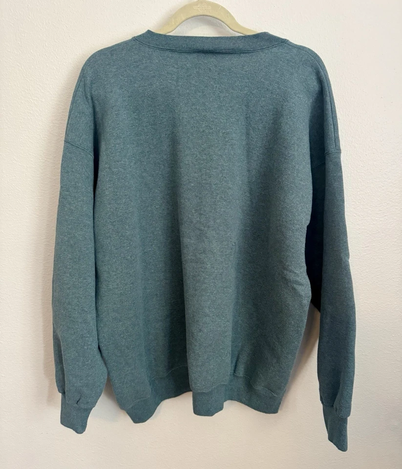 Vintage Sweatshirt Womens 2X Crewneck Boxy Snowman Embroidery 90's Christmas - Image 2 of 4