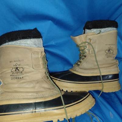 SOREL Mt McKinley KAUFMAN LEATHER INSULATED BOOTS SNOW  display picture 3