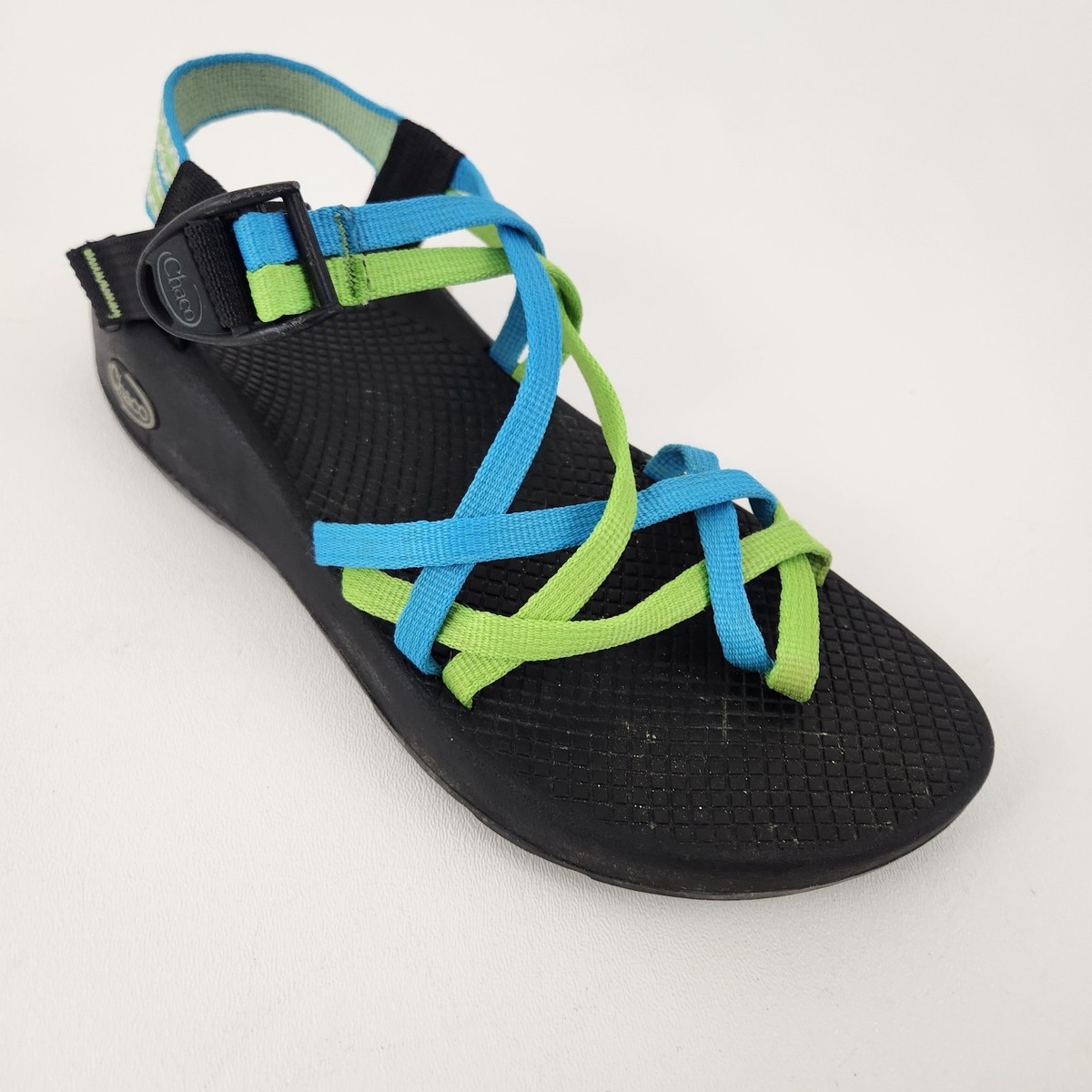 Chaco Womens ZX2 Yampa Celery Green Blue Sport Sandals Size 9 | eBay