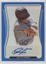 2020 Leaf Metal Draft Portrait Blue Rainbow 34/35 Justin Foscue Auto 4z8