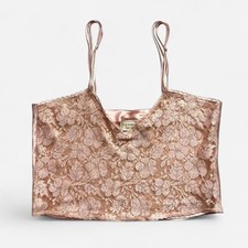 Vintage Victoria's Secret Gold Label Pink Lace Top