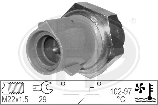 ERA 330185 Temperaturschalter, KüHlerlüFter FüR Ford Escort IV (Gaf, Awf, Abft)-image