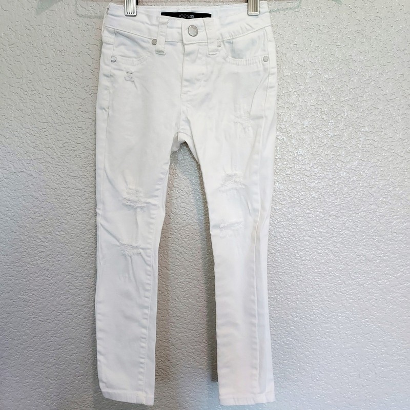 Joe's White Distressed Jeans Size 5