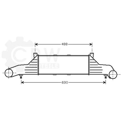Ladeluftkühler für Mercedes CLK Cabriolet C-Klasse S202 C208 C 230 T Kompressor
