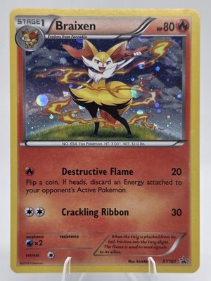 NM Braixen XY161 XY Black Star Promo Holo Cosmo XY Evolutions Pokemon  2016 
