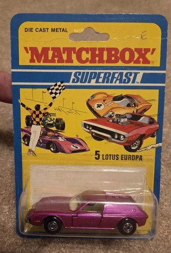 Matchbox Lesney Superfast SF 5 Lotus Europa Blister card
