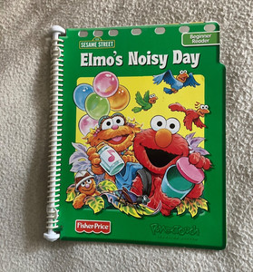 Fisher Price Sesame Street Power Touch Book Only No Cartridge Elmo’s Noisy Day 