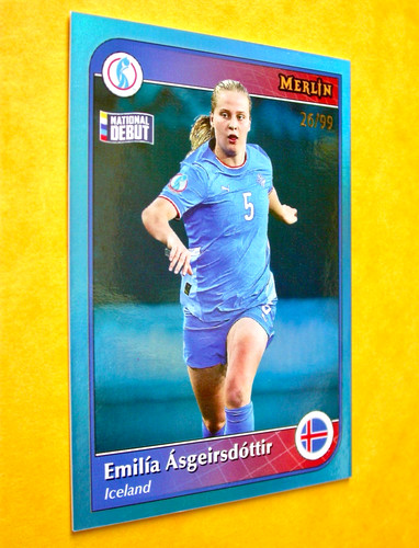 EMILIA ASGEIRSDOTTIR - PARALLEL / 99 - ISLAND -WOMEN'S EURO 2025 -MERLIN/TOPPS