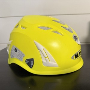 KASK Yellow Hard Hat Helmet, Adjustable Fit, Ventilation, Reflective Stickers