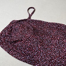 Amazon Essentials Women's Bandeau Swimsuit Top Plus Size 6X-Brick Red Leopard