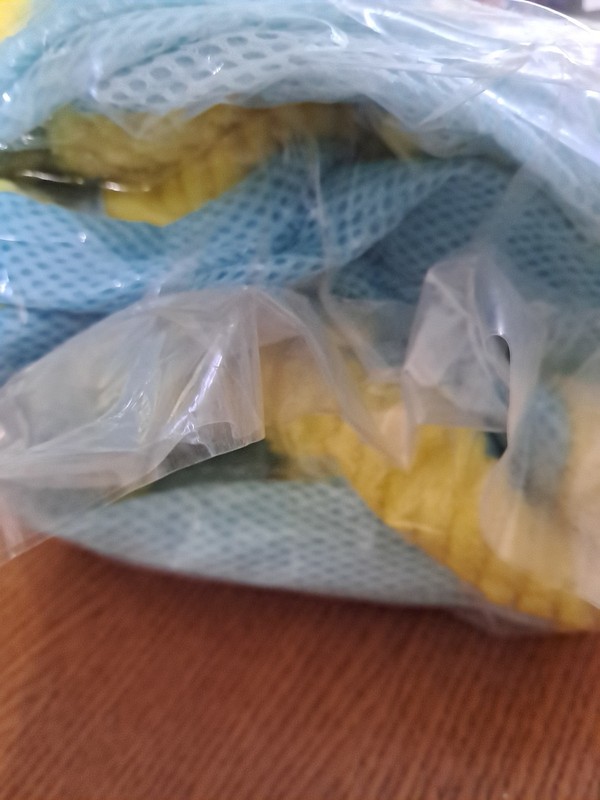 Shoe Washing Bag 2 PC Yellow And Blue Laundry Bag