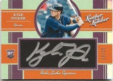 2019 Panini Leather & Lumber - Kyle Tucker Black Gold Auto RC 13/25 Chicago Cubs