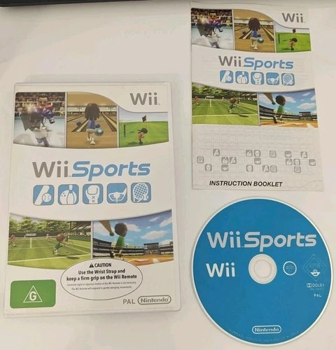 Wii Sports (Nintendo Wii, 2006) Complete In Box Free Postage