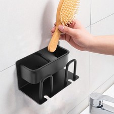 Wall-mounted Toothbrush Organizer Holder Metal Bathroom Holders for Bathrooms
