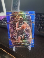 2021-22 Panini Select - Concourse James Harden #47 Blue Shimmer Prizm