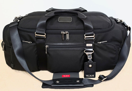 Tumi Alpha Bravo McGuire Duffel 21" Special Ops Ballistic Nylon Black Rare MINT!