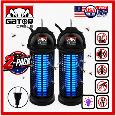 2-Pack Electric Mosquito Insect Fly Bug Zapper Killer Lamp Light Pest Control