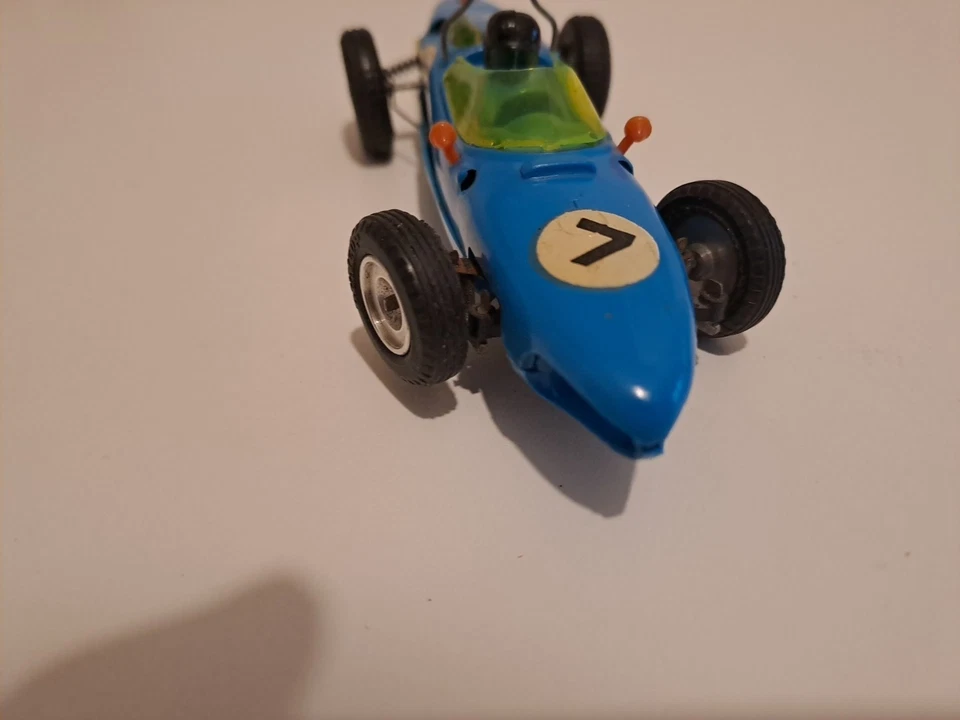 Joma Miniamil Monthlery Ferrari F1 Bleue N°7 1/30 Slot Car Almost Mint France - Immagine 4 di 4