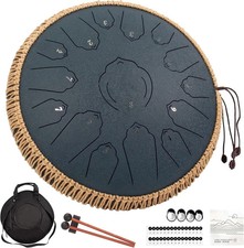 Steel Tongue Drum 15 Note 14 Pollici D-Key Panda Balmy Drum Strumento a Percussioni