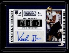 2019 Panini Contenders Draft Ticket Auto Keelan Doss Auto #154 B